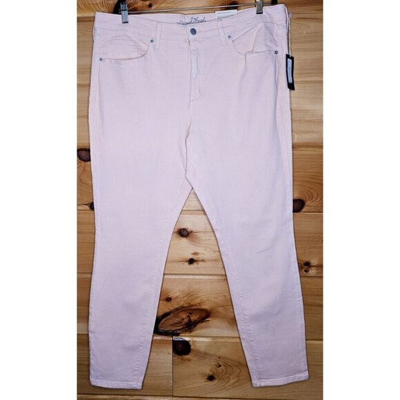 NEW NWT WOMEN 18/34R UNIVERSAL THREAD HIGH RISE SKINNY JEANS PEACH PANTS STRETCH - Picture 6 of 15